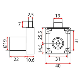 мебельный замок металлический фото