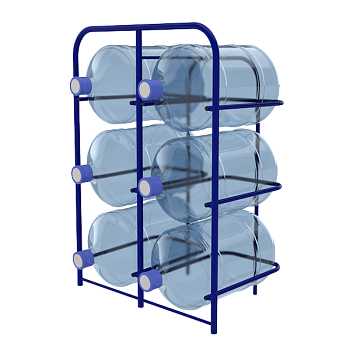 стеллаж для бутылей для воды 19 литров свд-6 фото