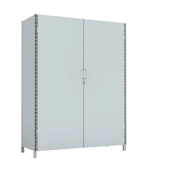 стеллаж 2000x1500x600 стенки сплошные, двери сплошные, 4 яруса фото