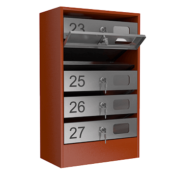 почтовый ящик 5-секционный серия эталон с окошком фото