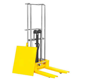 штабелер гидравлический pj4150 (400 кг; 1,5 м; с вилами и площадкой) smartlift фото