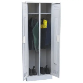 шкаф для одежды металлический двустворчатый с электронным замком фото