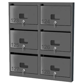 почтовый ящик из нержавеющей стали серии слим 3x2 с окошком фото