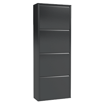 шкафчик обувной металлический 4 полки фото