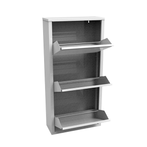 железный шкаф для обуви на 3 ячейки фото