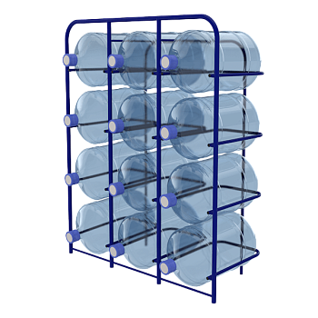 стеллаж для 19 литровых бутылей свд-12 фото