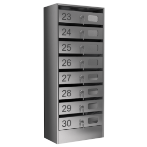 почтовый ящик 8-секционный серия эталон премиум с окошком фото