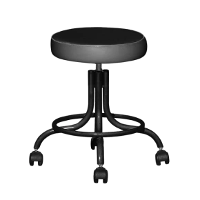 табурет винтовой черный т01-1 черный каркас фото