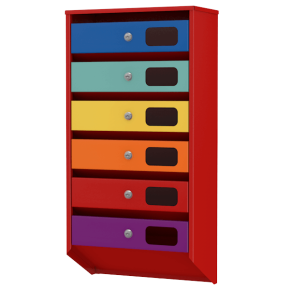 почтовый ящик на 6 квартир серия базис элит фото