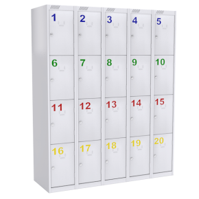 шкаф для сумок на 20 ячеек фото