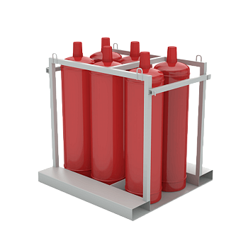 контейнер (палета) для 6 пропановых газовых баллонов фото
