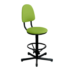 промышленный стул светло-зеленый кр03 каркас черный фото