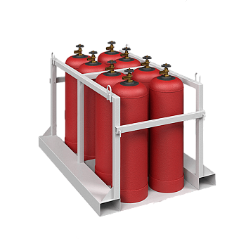 контейнер (паллета) для 8 пропановых газовых баллонов кгб-08п фото