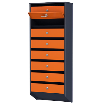 почтовый ящик 8-секционный серия базис премиум фото