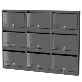 почтовый ящик из нержавеющей стали серии слим 3x3 фото