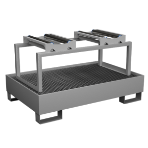 подставка для 2 бочек на поддоне с поворотным блоком фото