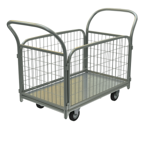 тележка грузовая оцинкованная с бортами тс ц 3 фото