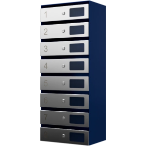 почтовый ящик 8-секционный серия ультра инокс фото