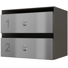почтовый ящик 2-секционный серии ультра инокс смарт фото