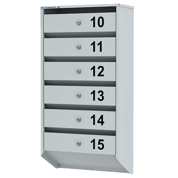 почтовый ящик на 6 ячеек базис фото