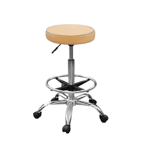лабораторный табурет с мягким сиденьем т11-в бежевый фото
