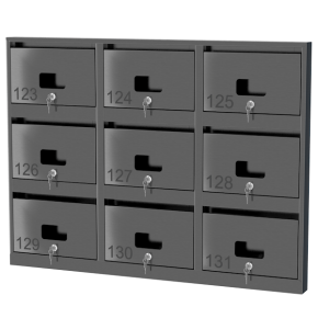 почтовый ящик из нержавеющей стали серии слим 3x3 с окошком фото