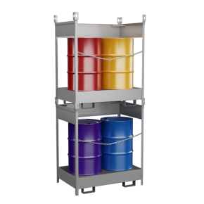 поддон для 2 бочек штабелируемый открытый фото