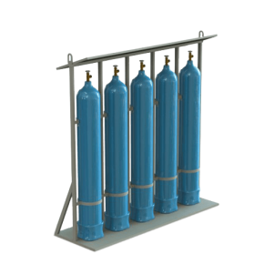 стойка для газовых баллонов (кислород) с крышей фото