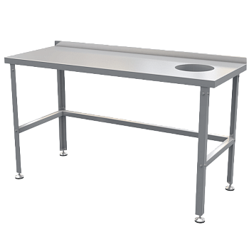 стол для отходов из нержавеющей стали 870x1500x600 фото