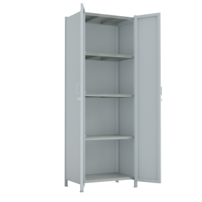 стеллаж 2500x900x600 стенки сплошные, двери сплошные, 5 ярусов фото