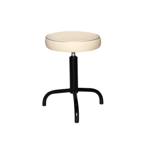 табурет белый т04-1 черный каркас фото