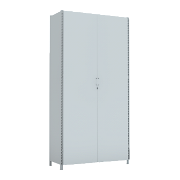 стеллаж 3000x1500x600 стенки сплошные, двери сплошные, 4 яруса фото