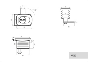 кнопка-замок для архивных шкафов фото