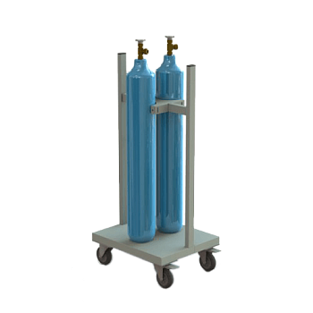 стойка для кислородных баллонов с колесами фото