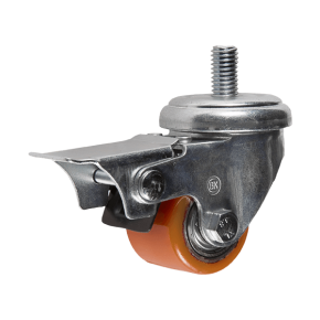 колесо поворотное с болтом (полиуретан) фото