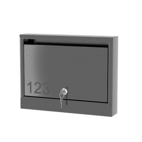 почтовый ящик из нержавеющей стали серии слим 1x1 фото