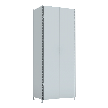 стеллаж 3000x1200x750 стенки сплошные, двери сплошные 5 ярусов фото