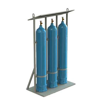 стойка для кислородных газовых баллонов с крышей фото