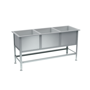 ванна моечная 3 раковины 870x1790x630 фото