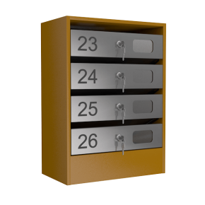 почтовый ящик 4-секционный серия эталон с окошком фото