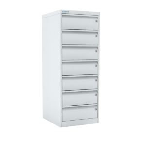 шкаф картотечный шк-7 а5 с мастер-системой и замками на каждом ящике фото