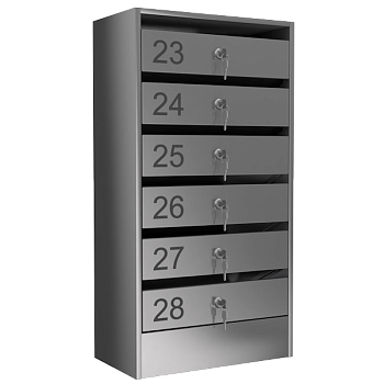 почтовый ящик 6-секционный серия эталон премиум фото