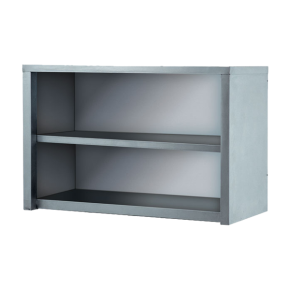 полка полуоткрытая из нержавеющей стали 600x600x400 фото