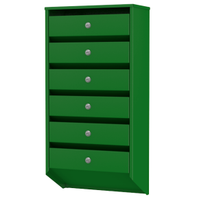 почтовый ящик 6-секционный серия базис премиум фото