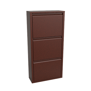 шкаф для обуви из металла на 3 ячейки фото