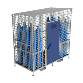 хранилище для 12 кислородных баллонов фото