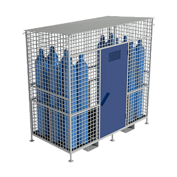 хранилище для 12 кислородных баллонов фото