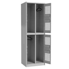 металлический перфорированный шкаф фото