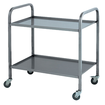 тележка сервировочная из нержавейки сварная 850x800x500 фото