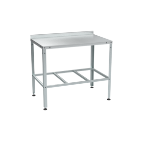 стол из нержавеющей стали с бортом 870x1000x600 фото